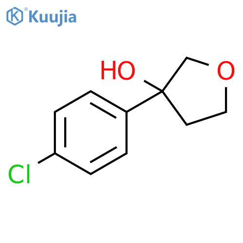 3-Furanol, 3-(4-chlorophenyl)tetrahydro- structure