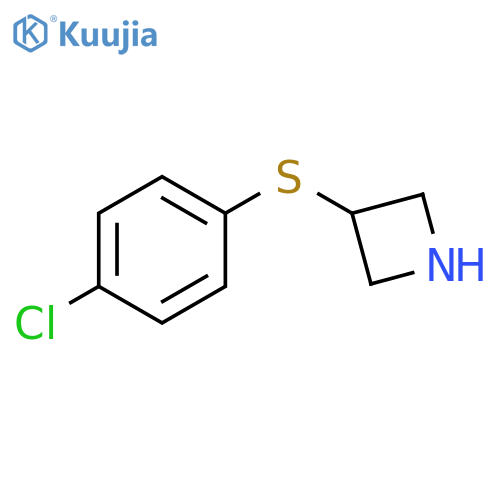 3-[(4-chlorophenyl)sulfanyl]azetidine structure