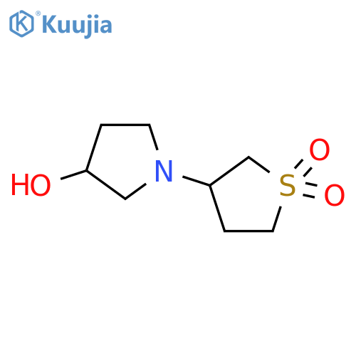 3-(3-hydroxypyrrolidin-1-yl)-1lambda6-thiolane-1,1-dione structure