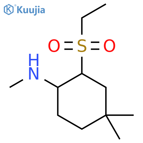 2-(ethanesulfonyl)-N,4,4-trimethylcyclohexan-1-amine structure