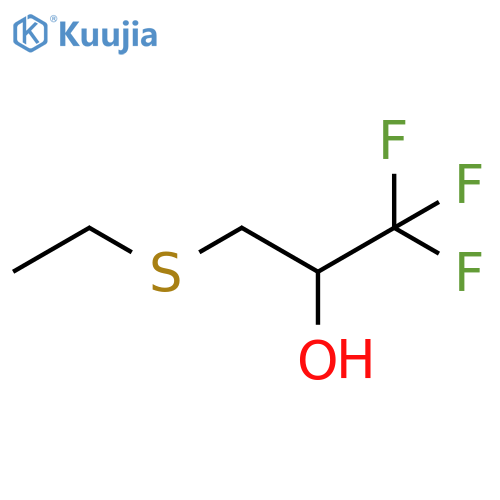 3-(ethylsulfanyl)-1,1,1-trifluoropropan-2-ol structure
