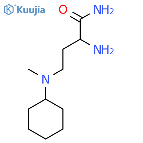 2-Amino-4-[cyclohexyl(methyl)amino]butanamide structure