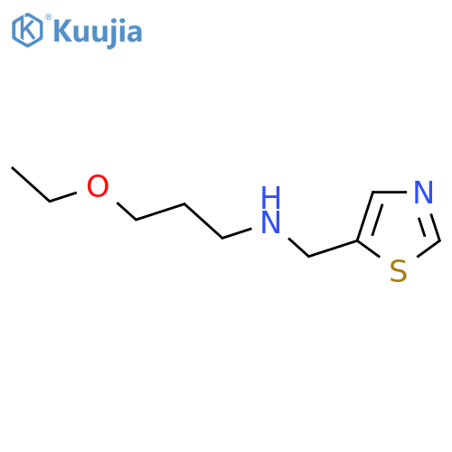 (3-Ethoxypropyl)(1,3-thiazol-5-ylmethyl)amine structure