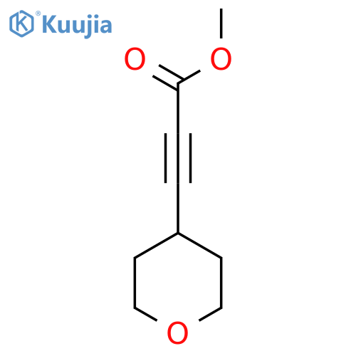 Methyl 3-(oxan-4-yl)prop-2-ynoate structure