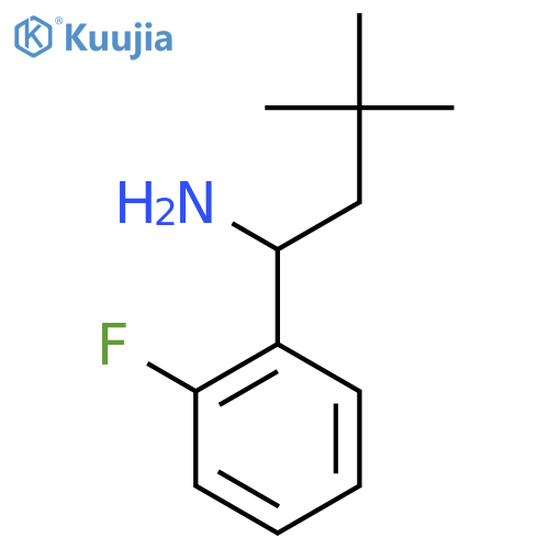 1-(2-fluorophenyl)-3,3-dimethylbutan-1-amine structure