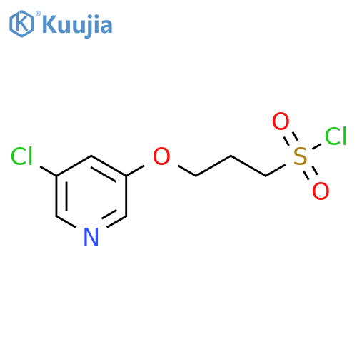 3-(5-chloropyridin-3-yl)oxypropane-1-sulfonyl chloride structure