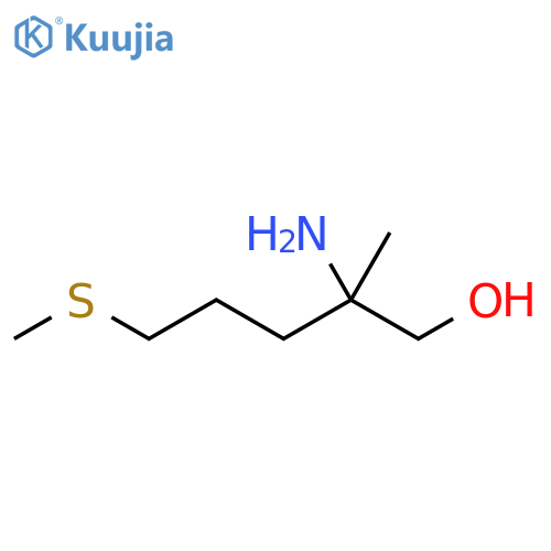 2-amino-2-methyl-5-(methylsulfanyl)pentan-1-ol structure