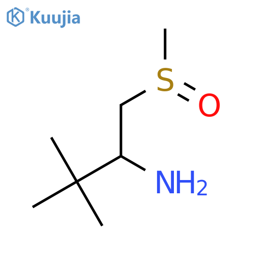 1-Methanesulfinyl-3,3-dimethylbutan-2-amine structure