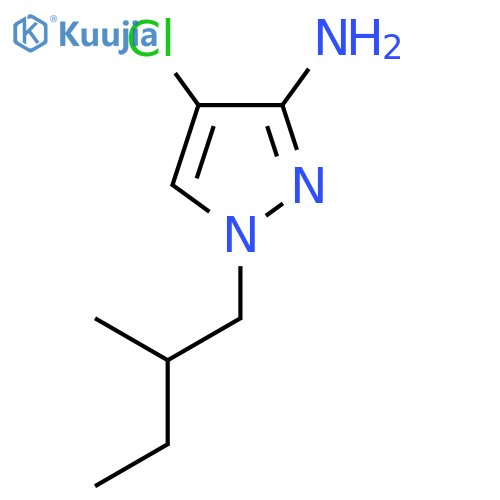 4-Chloro-1-(2-methylbutyl)-1H-pyrazol-3-amine structure