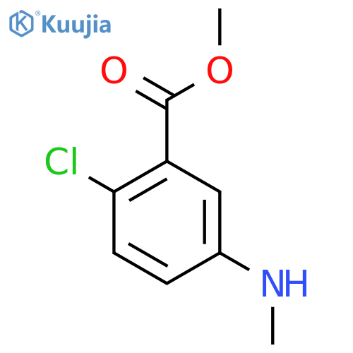 2-Chloro-5-methylamino-benzoic acid methyl ester structure