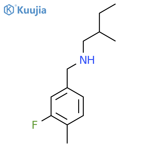 [(3-Fluoro-4-methylphenyl)methyl](2-methylbutyl)amine structure