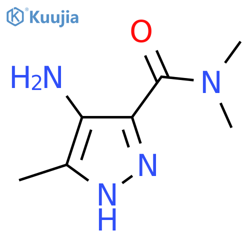 4-Amino-N,N,5-trimethyl-1H-pyrazole-3-carboxamide structure
