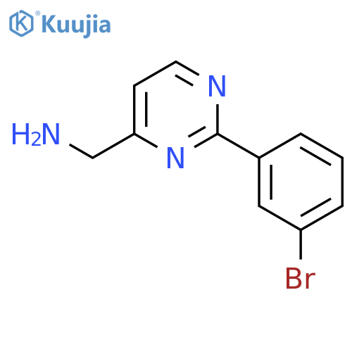 1-2-(3-Bromophenyl)pyrimidin-4-ylmethanamine structure