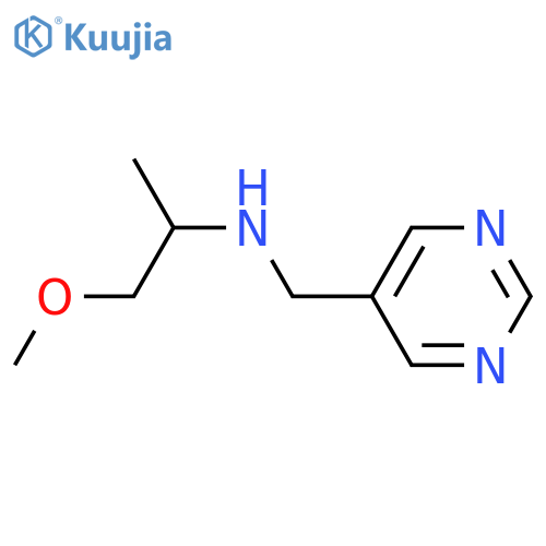 (1-methoxypropan-2-yl)[(pyrimidin-5-yl)methyl]amine structure