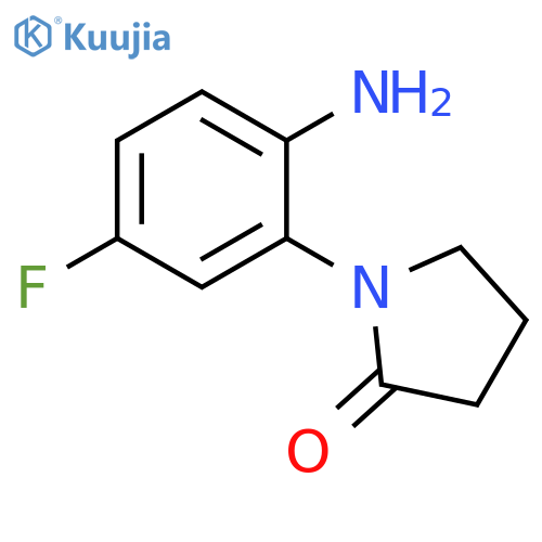 1-(2-amino-5-fluorophenyl)pyrrolidin-2-one structure