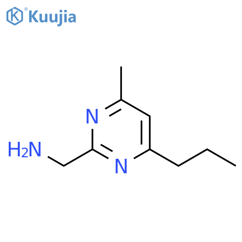 (4-methyl-6-propylpyrimidin-2-yl)methanamine structure