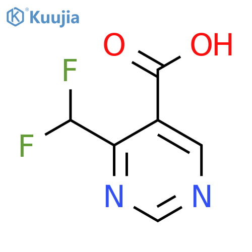 4-(difluoromethyl)pyrimidine-5-carboxylic acid structure