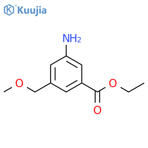 ethyl 3-amino-5-(methoxymethyl)benzoate structure
