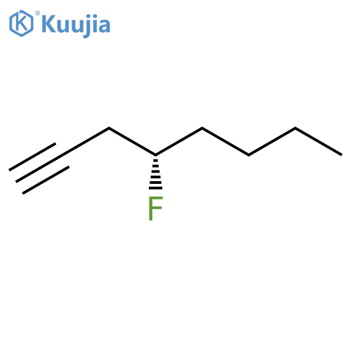 (4S)-4-fluorooct-1-yne structure