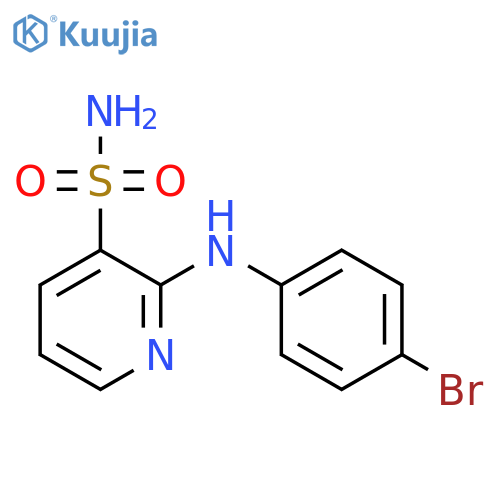 2-(4-Bromo-phenylamino)-pyridine-3-sulfonic acid amide structure