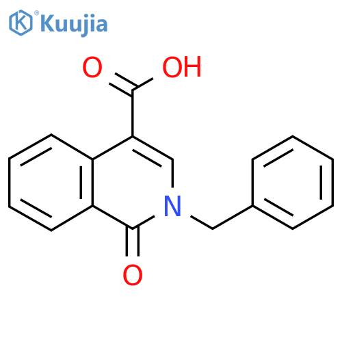 2-Benzyl-1-oxo-1,2-dihydroisoquinoline-4-carboxylic acid structure