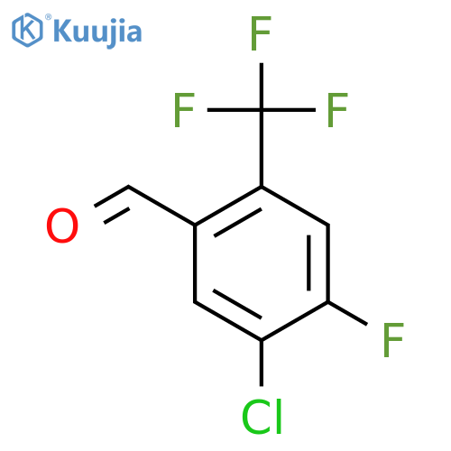 5-Chloro-4-fluoro-2-(trifluoromethyl)benzaldehyde structure