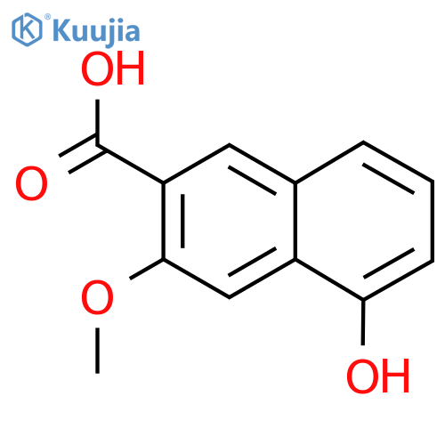 5-Hydroxy-3-methoxy-naphthalene-2-carboxylic acid structure