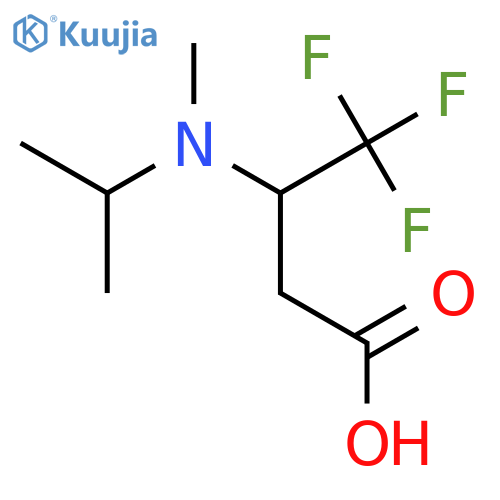 4,4,4-Trifluoro-3-[methyl(propan-2-yl)amino]butanoic acid structure