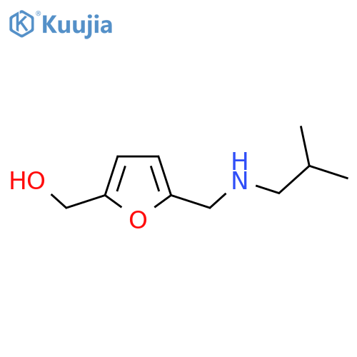(5-{(2-methylpropyl)aminomethyl}furan-2-yl)methanol structure