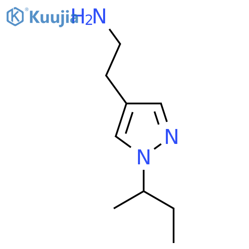 2-[1-(Butan-2-yl)-1H-pyrazol-4-yl]ethan-1-amine structure