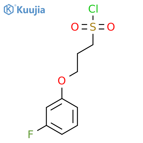 3-(3-fluorophenoxy)propane-1-sulfonyl chloride structure