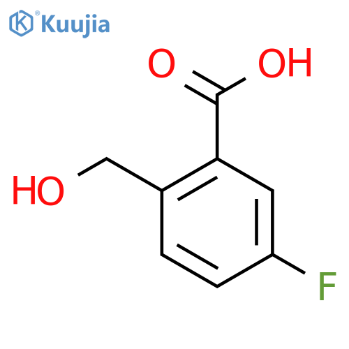 5-Fluoro-2-(hydroxymethyl)benzoic acid structure
