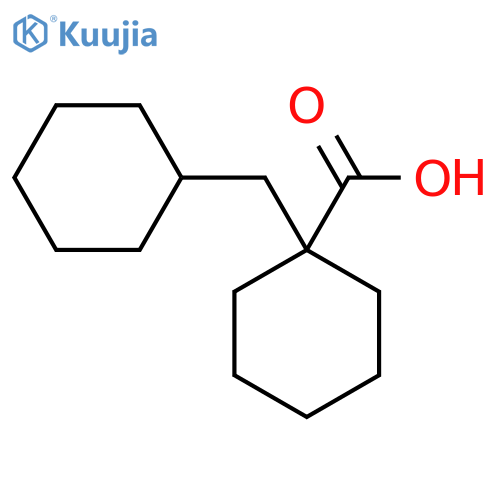 1-(Cyclohexylmethyl)cyclohexane-1-carboxylic acid structure