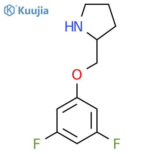 2-(3,5-difluorophenoxy)methylpyrrolidine structure