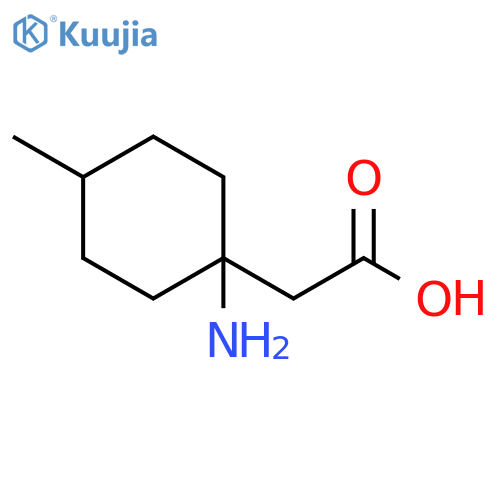 2-(1-amino-4-methylcyclohexyl)acetic acid structure