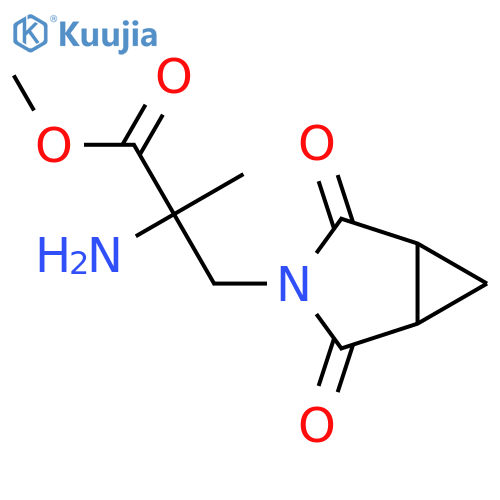 methyl 2-amino-3-{2,4-dioxo-3-azabicyclo3.1.0hexan-3-yl}-2-methylpropanoate structure