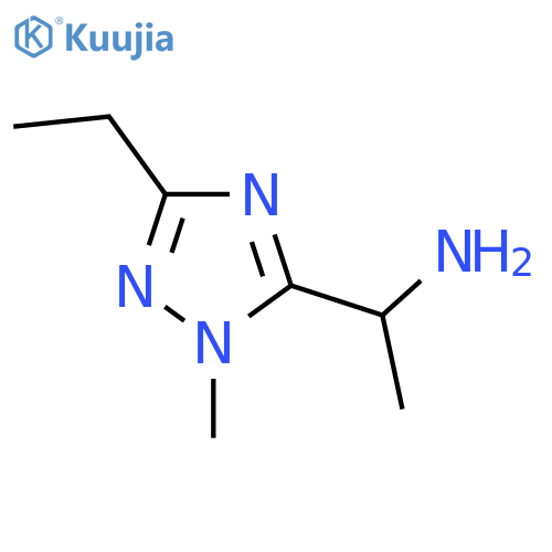 1-(3-Ethyl-1-methyl-1h-1,2,4-triazol-5-yl)ethan-1-amine structure