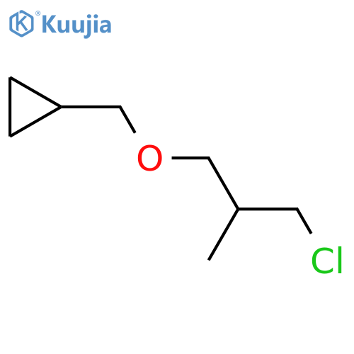 Cyclopropane, [(3-chloro-2-methylpropoxy)methyl]- structure