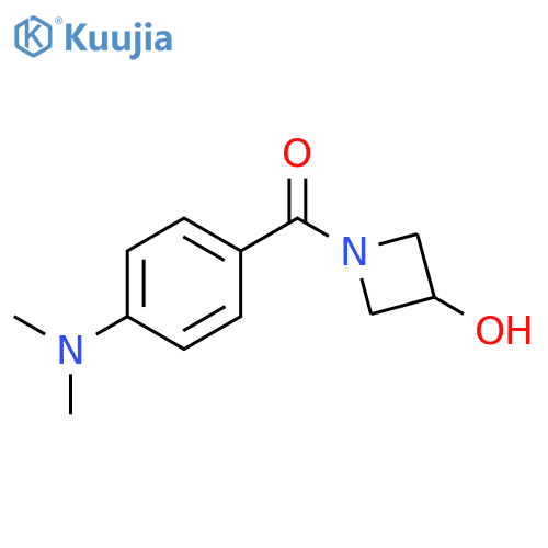 1-[4-(dimethylamino)benzoyl]azetidin-3-ol structure