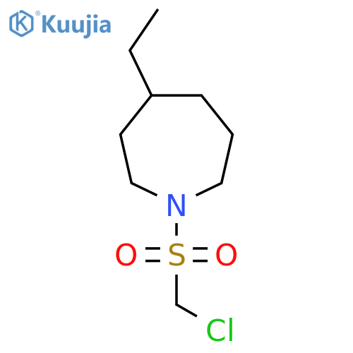1H-Azepine, 1-[(chloromethyl)sulfonyl]-4-ethylhexahydro- structure
