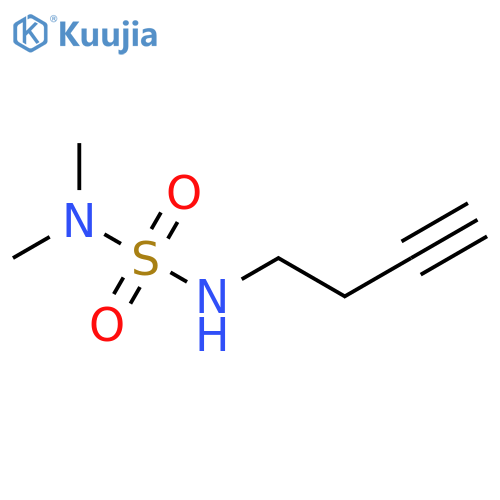 (but-3-yn-1-yl)(dimethylsulfamoyl)amine structure