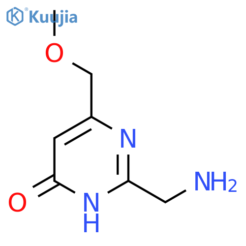 2-(Aminomethyl)-6-(methoxymethyl)-3,4-dihydropyrimidin-4-one structure