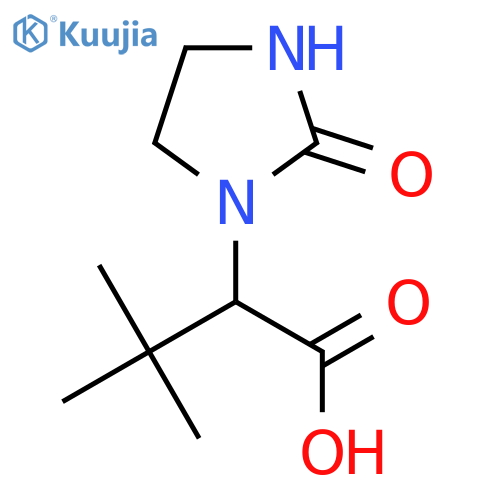 3,3-Dimethyl-2-(2-oxoimidazolidin-1-yl)butanoic acid structure