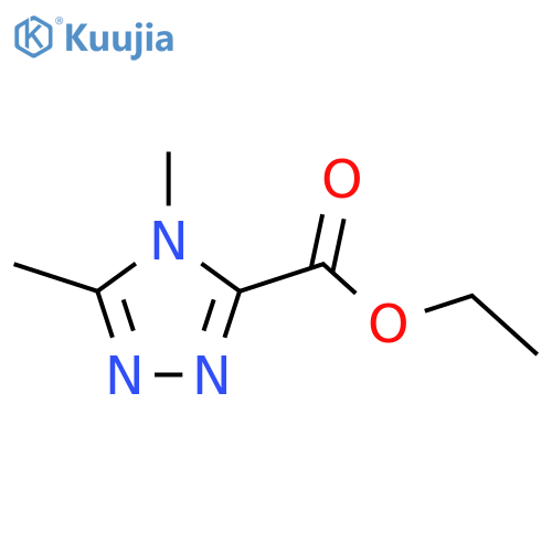 Ethyl 4,5-dimethyl-4H-1,2,4-triazole-3-carboxylate structure