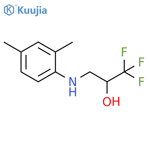 3-(2,4-dimethylphenyl)amino-1,1,1-trifluoropropan-2-ol structure