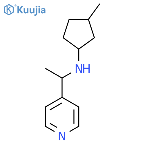 3-methyl-N-1-(pyridin-4-yl)ethylcyclopentan-1-amine structure
