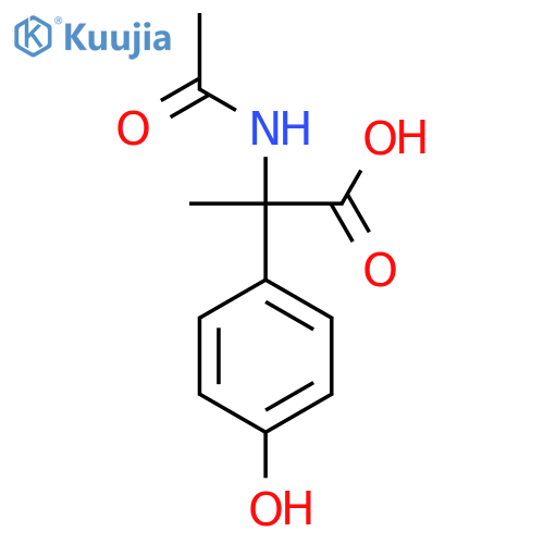 2-acetamido-2-(4-hydroxyphenyl)propanoic acid structure