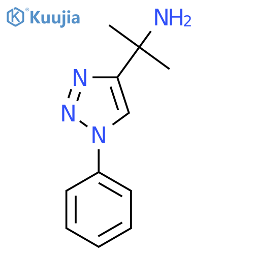 2-(1-Phenyl-1H-1,2,3-triazol-4-yl)propan-2-amine structure