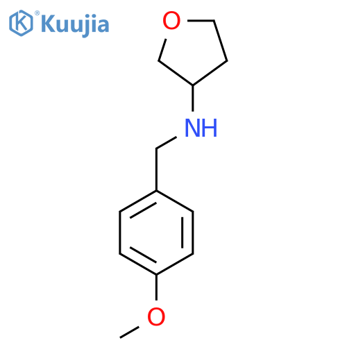 N-[(4-Methoxyphenyl)methyl]oxolan-3-amine structure