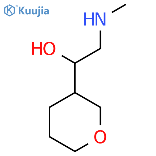 2-(methylamino)-1-(oxan-3-yl)ethan-1-ol structure